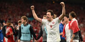 युरोकप : रुसमाथि सनसनीपूर्ण जित हात पार्दै डेनमार्क अन्तिम १६ मा प्रवेश