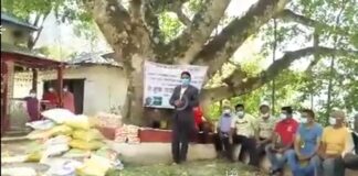 सिर्तुङ्ग समाजद्वारा गुल्मीको हुङ्गामा अति बिपन्न १८ घरपरिवारलाइ खाद्यान्न वितरण