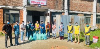स्थापना दिवसको अवसरमा शान्ति समाजद्वारा काेभिड अस्पतालमा उपचाररत बिरामी र स्वास्थ्यकर्मीहरूलाई खाजा र बालआश्रमलाई खाद्यान्न बितरण