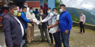 पाल्पाली संगम अमेरिकाद्वारा जिल्लाका ग्रामीण पालिकाहरूमा स्वास्थ्य सामाग्री प्रदान