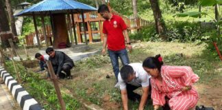 रोटरी÷रोट्रयाक्टद्वारा देवदहको गौतमबुद्ध राष्ट्रिय उद्यानमा बृक्षारोपण