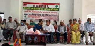 नेपाली काँग्रेस तिलोत्तमामा पदस्थापन