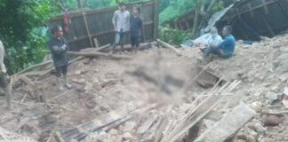 अर्घाखाँचीमा पहिराेले घर पुरिँदा एक बालिकाको मृत्यु
