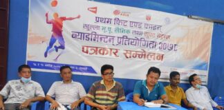 रुपन्देहीमा भुपू सैनिक सुरक्षाकर्मी र सुपर भेट्रान्स ब्याडमिन्टनमा भिड्दै