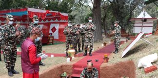 प्रधान सेनापति शर्माद्धारा बुटवलमा सैनिक विद्यालय भवन शिलान्यास
