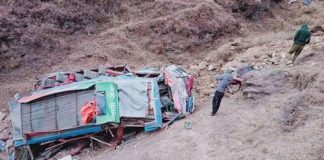 जुम्लामा बस दुर्घटना , २ जनाको मृत्यु,२ जना घाइते