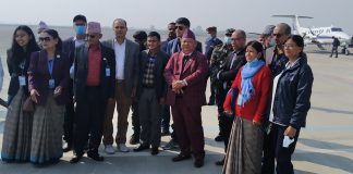 क्यालिब्रेशन उडानकाे अवलोकन गर्न मन्त्री आले गाैतमबुद्व बिमानस्थलमा,‘न्यू इअर विथ न्यू एअरपोर्ट’ को शुभारम्भ गरिने
