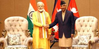 लुम्बिनीमा देउवा र मोदीबीच भेटवार्ता, अरुण–४ जलविद्युत आयोजना निर्माण गर्ने समझदारीपत्रमा हस्ताक्षर