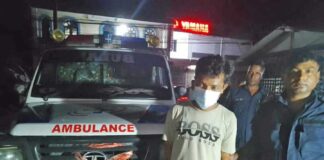 एम्बुलेन्सबाट गाँजा बरामद, चालक पक्राउ