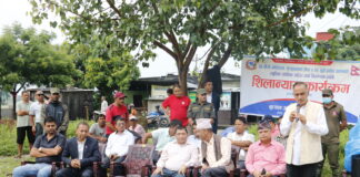 बुटवलको देवीनगरमा स्मृति पार्ककाे शिलान्यास