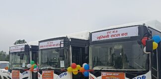 लुम्बिनीमा चल्यो विद्युतीय बस