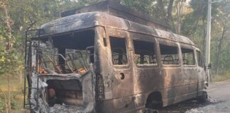 बीमाको पैसा लिने उद्देश्यले आफैंले गाडीमा आगजनी गरेको आराेपमा चालक पक्राउ