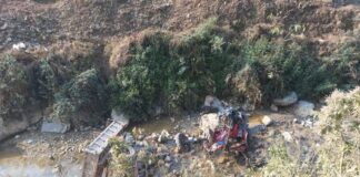 स्याङ्जामा ट्याक्टर दुर्घटना हुँदा चालक र सहचालककाे मृत्यु