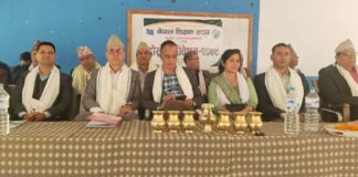 शिक्षा क्षेत्रको विकास पहिलो प्राथमिकता : नगरप्रमुख पाण्डे, शिक्षक संघको नगर अध्यक्षमा अर्याल
