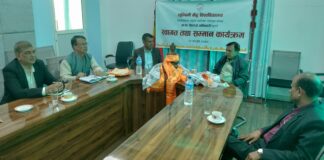 अनुदान आयोगका अध्यक्षलाई लुम्बिनीमा स्वागत तथा सम्मान