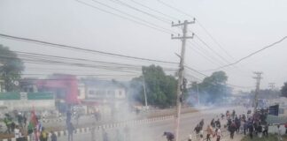 नामाकरण बिवाद : विराटनगरमा हवाई फायर, चार प्रदर्शनकारी पक्राउ