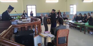कालिकामा कानूनका विद्यार्थीहरुद्धारा विद्यालयमै अदालती अभ्यास