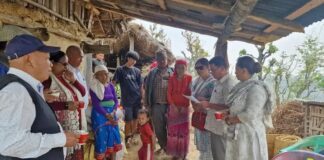 आगलागी पिडित पार्टीका अर्घाखाँची अध्यक्ष सारूलाई जनमुक्ति पार्टी प्रदेश समितिकाे राहत
