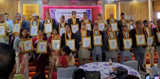 होटल तथा रेष्टुरेन्ट व्यवसायी संघ रुपन्देहीको पद हस्तान्तरण