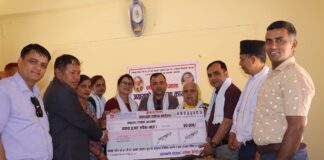 पत्रकार घिमिरेद्वारा जन्मदिनको अवसरमा विद्यालयमा अक्षयकोष स्थापना