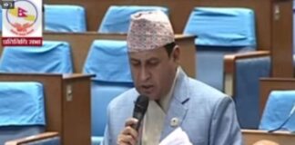 जलहरीकाे बिषयमा उठेको प्रश्न संसदको रेकर्डवाट हटाएकोमा सांसद खतिवडाको आपत्ति