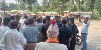 एमसीसी बिरुद्धको कार्यक्रममा प्रहरी हस्तक्षेप