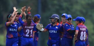 महिला टी–२० विश्व कप छनोट : नेपालले भुटानलाई तीन विकेटले हरायो