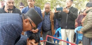 विन खातीको बुद्ध मंगल तालको ऋब्य दृश्य सार्वजनिक