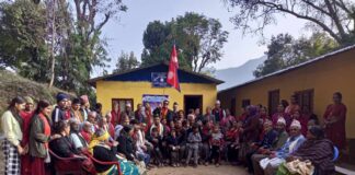 गुल्मीकाे रामबारी स्कुलमा न्यानो कपडा तथा शैक्षिक सामाग्री वितरण र स्वास्थ्य शिविर