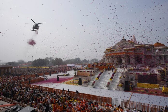 APTOPIX India Election Temple