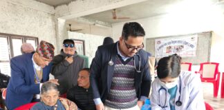 बुटवलमा ‘बाआमासँग नगर प्रमुख’ कार्यक्रम : एकैदिन १७० जनाको स्वास्थ्य परीक्षण