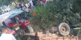रूपन्देहीमा ट्र्याक्टर दुर्घटना हुँदा १५ जना घाइते
