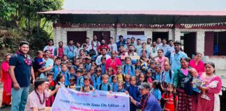 रोटरी तथा रोटर्याक्ट क्लबकाे ह्यापी स्कुल तथा दन्त शिविर