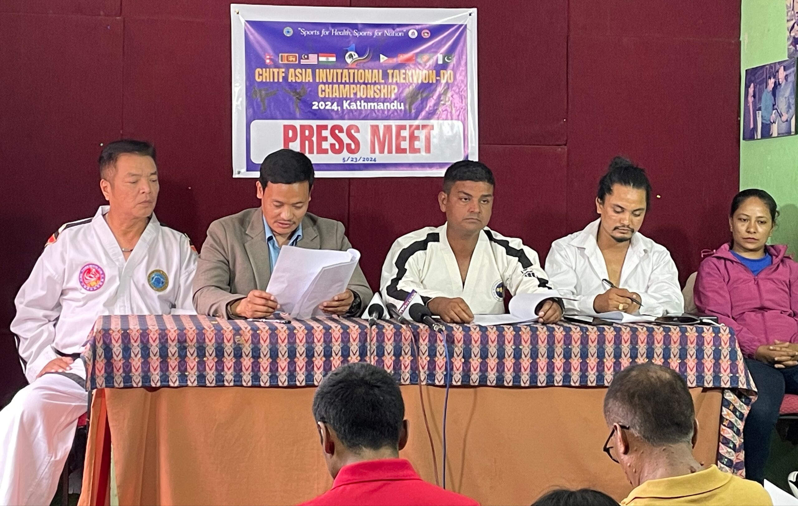प्रथम सिएचआईटीएफ एशियन तेक्वान्दो प्रतियोगिता भोलिदेखि काठमाडौंमा, १० देशका खेलाडी सहभागी हुने
