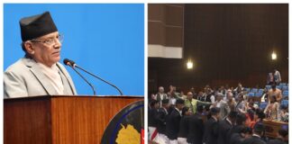 नाराबाजीका बीच प्रधानमन्त्री प्रचण्डले लिए संसदबाट विश्वासको मत