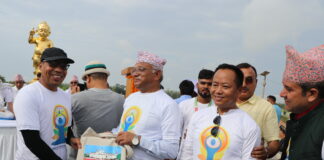 लुम्बिनीमा मनाइयो अन्तर्राष्ट्रिय योग दिवस,योग स्वास्थ्य र कल्याणको मार्ग हो : मुख्यमन्त्री महरा