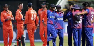 टी–२० विश्वकप क्रिकेट : नेपाल आज नेदरल्यान्डससँग खेल्दै