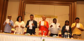 पुस्तक ‘आनन्द संहिता’ को लुम्बिनीमा विमोचन