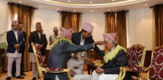 राष्ट्रपति पौडेलबाट विजयादशमीको टीका ग्रहण