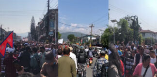 आफुहरूकाे प्रदर्शनमा सहभागी हुन पाेखरामा रास्वपाको घरदैलो