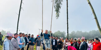 संस्कृति संरक्षणका लागि पाल्पा जेसिजद्वारा तानसेनमा पिङ निर्माण