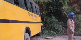 पिकनिक खाएर फर्किदै गरेकाे स्कुल बस दुर्घटना हुँदा १८ जना घाइते