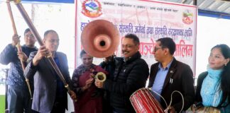बुटवलमा महिला समुहलाई पन्चेबाजा बजाउने तालिम