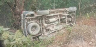 स्याङ्जामा स्कारपिओ दुर्घटना : पाँच जना घाइते