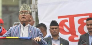 दुर्गा प्रसाईंलाई भगाएर मञ्चमा बसेका नेतालाई पक्राउ गरियो : अध्यक्ष राजेन्द्र लिङ्देन