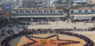 कालिका मानवज्ञान माविको ६५ औ बार्षिकाेत्सव : एकसाथ ६ हजार विद्यार्थीकाे पिटि तथा मार्चपास प्रर्दशन