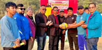 बुटवलको बदेलपाेखरीमा दोस्रो मेयर कप खुल्ला भलिबल प्रतियोगिता सुरु