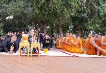 थाइल्याण्डको राजपरिवारकी सदस्य सिनेनाथ बिलासकल्यानीद्धारा लुम्बिनीको मायादेवी मन्दिर दर्शन