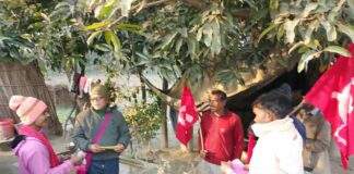 क्रान्तिकारी कम्युनिस्ट पार्टीद्वारा चुनाव बहिष्कारकाे अपिल गर्दै सुस्तामा घरदैलो