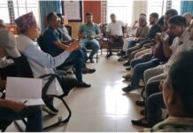 बुटवलको अव्यवस्थित केवुल तार व्यवस्थापन गर्ने कार्यमा दूरसञ्चार सेवा प्रदायक कम्पनीहरूकाे साथ